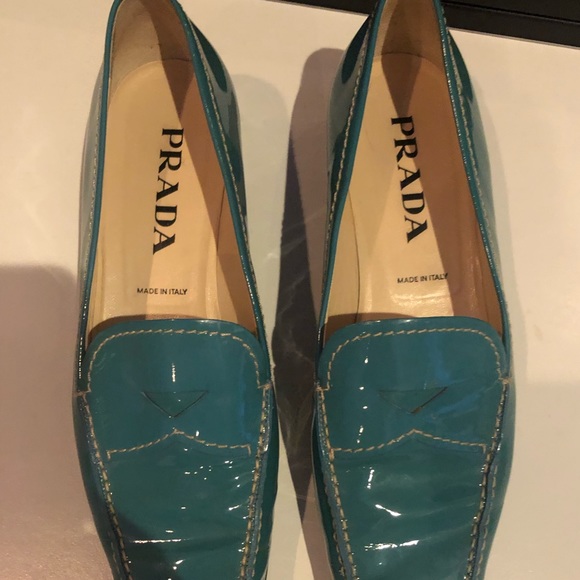 Prada 38.5 Patent Leather Loafers - Picture 1 of 11